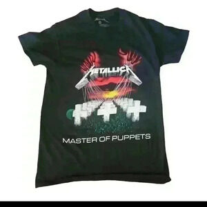 Metallica Women's Black Short Sleeve Crew Neck Band Tee S